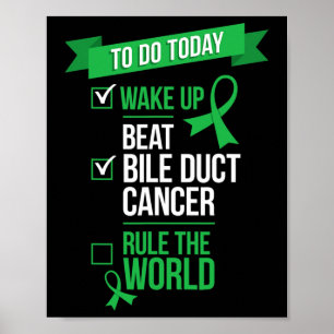 Ontwaak, versla galwegkanker, heers over de wereld poster