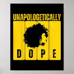 Ontwapend drog Black History Month Afrikaans Poster
