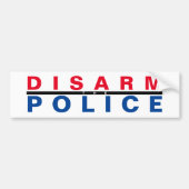 ontwapening van de politie bumpersticker (Voorkant)