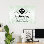 Ontwerp 101: Profreading (review)... Poster (Thuiskantoor)