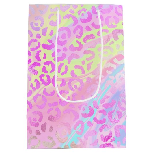 Ontwerp 10 van de Iridescent Leopard-reeks Medium Cadeauzakje (Achterkant)