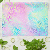 Ontwerp 10 van de Iridescent Leopard-reeks Theedoek (Gevouwen)