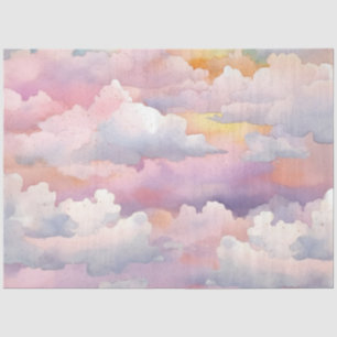 Ontwerp 12 van de Whimsical Pastel Cloud Series Tissuepapier
