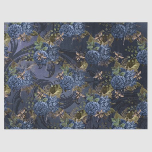 Ontwerp 16 van de Blauwe Bee-reeks - Weefselpapier Tissuepapier (Voorkant)