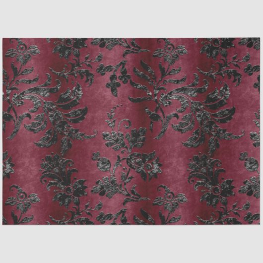 Ontwerp 1 van de Black Velvet-reeks Tissuepapier (Voorkant)