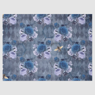 Ontwerp 1 van de blauwe bijenreeks tissuepapier