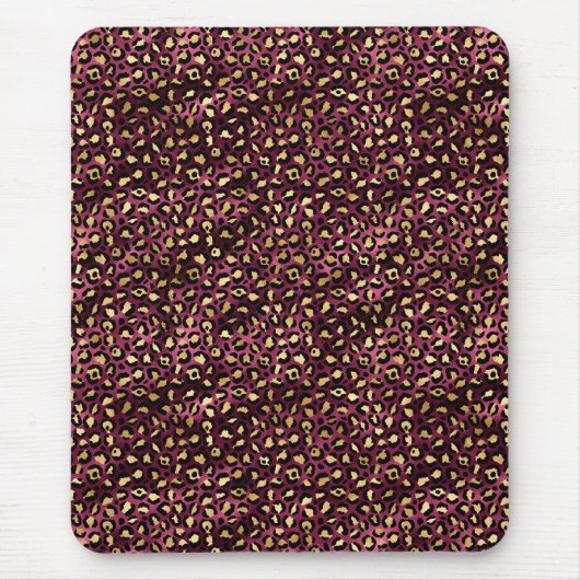 Ontwerp 1 van de Bourgogne- en Gold-leopard-reeks Muismat (Voorkant)