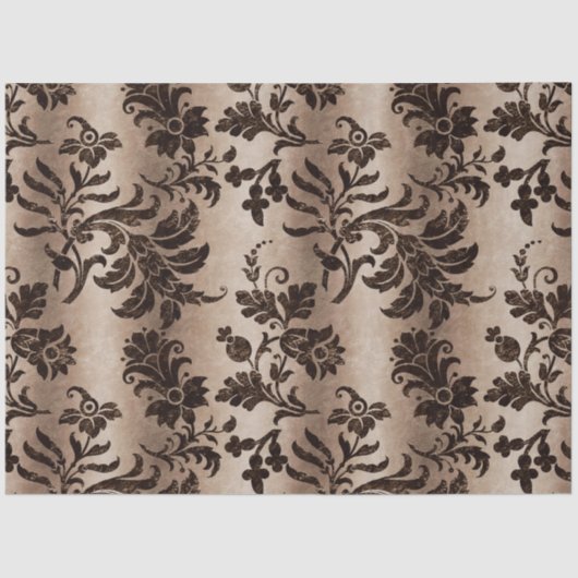 Ontwerp 1 van de Bronze Velvet reeks Tissuepapier (Voorkant)