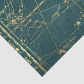 Ontwerp 1 van de Gold Star-kaartreeks Tissuepapier (Detail)