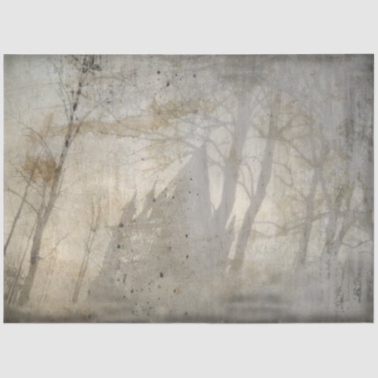 Ontwerp 1 van de Gothic Castle-reeks Tissuepapier (Voorkant)