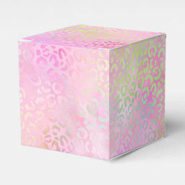 Ontwerp 1 van de Iridescent Leopard-reeks Bedankdoosjes