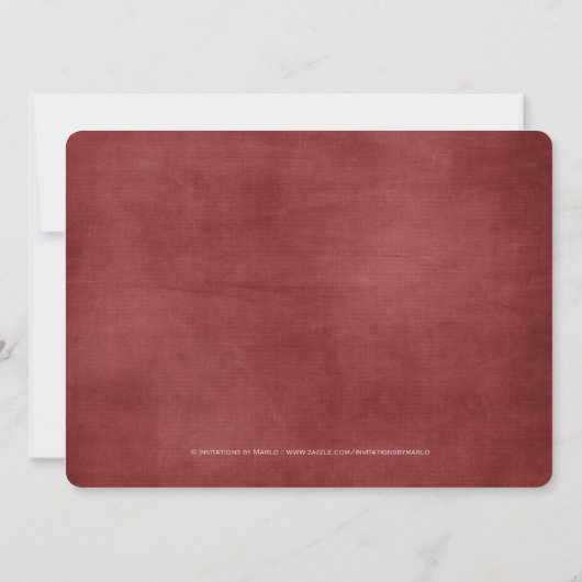 Ontwerp 1 van de kerstfeestdag-partijuitnodiging kaart (Achterkant)