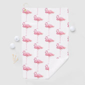 Ontwerp 1 van de Reeks van de Flamingo van de Tend Golfhanddoek (Insitu)