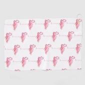 Ontwerp 1 van de Reeks van de Flamingo van de Tend Golfhanddoek (Horizontaal)
