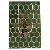 Ontwerp 1 van de rode rozenbeenreeks medium cadeauzakje (Achterkant)