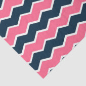 Ontwerp 1 van de roze en Navy Nautical Series Tissuepapier (Detail)