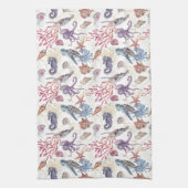 Ontwerp 1 van de samenstellingsreeks onderwater Wa Theedoek (Verticaal)