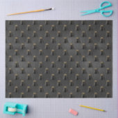 Ontwerp 1 van de zwarte en Gold Circus-reeks Tissuepapier (Craft)