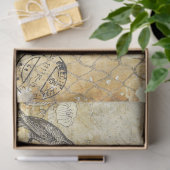 Ontwerp 2 van de Chic Cream-reeks van Shabby Tissuepapier (Geschenk)