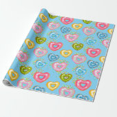 Ontwerp 2 van de Donuts Sweet & Bright Donuts-reek Cadeaupapier (Uitgerold)
