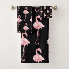 Ontwerp 2 van de Reeks van de Flamingo van de Tend Bad Handdoek