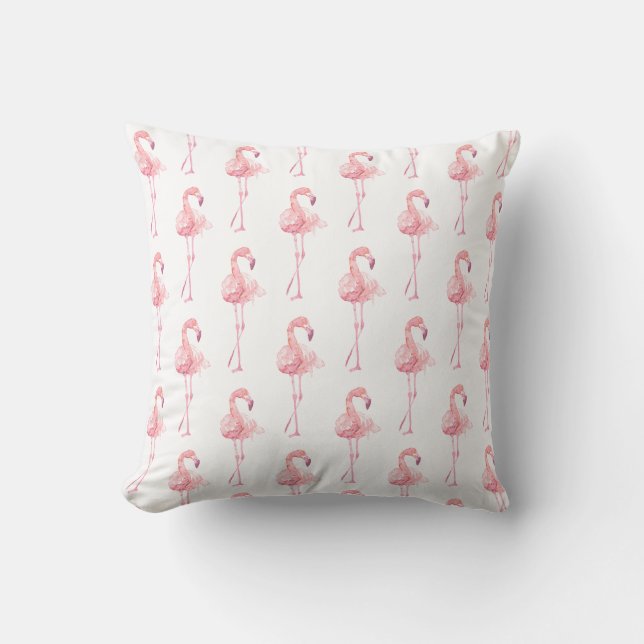 Ontwerp 2 van de Reeks van de Flamingo van de Tend Kussen (Voorkant)