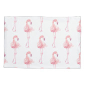 Ontwerp 2 van de Reeks van de Flamingo van de Tend Kussensloop (Achterkant)