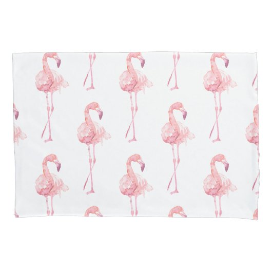 Ontwerp 2 van de Reeks van de Flamingo van de Tend Kussensloop (Voorkant)