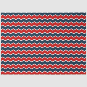 Ontwerp 2 van de rode en Navy Nautical Series Tissuepapier