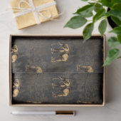 Ontwerp 2 van de zwarte en Gold Circus-reeks Tissuepapier (Geschenk)