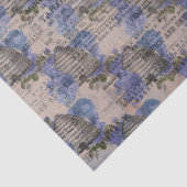 Ontwerp 3 van de blauwe bijenreeks tissuepapier (Detail)