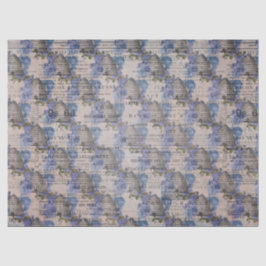 Ontwerp 3 van de blauwe bijenreeks tissuepapier