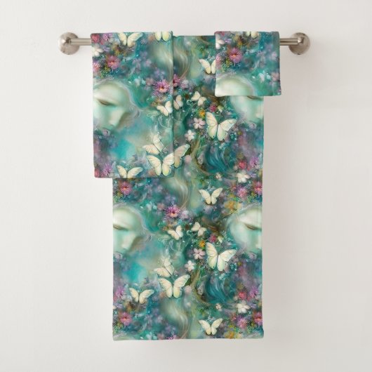 Ontwerp 3 van de Mytical Butterfly-reeks Bad Handdoek (Insitu)