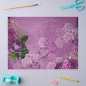 Ontwerp 3 van de Paarse Bee-reeks Tissuepapier (Craft)