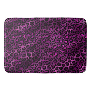 Ontwerp 3 van de Paarse en Gold Leopard-reeks Badmat