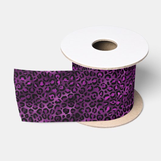 Ontwerp 3 van de Paarse en Gold Leopard-reeks Lint (Spoel)
