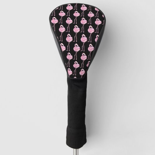 Ontwerp 3 van de Reeks van de Flamingo van de Tend Golfheadcover (Voorkant)