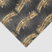 Ontwerp 3 van de zwarte en Gold Circus-reeks Tissuepapier (Detail)