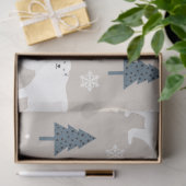 Ontwerp 3 van kerstpolaire Beer Tissuepapier (Geschenk)