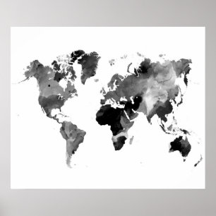Ontwerp 42-wereldkaart poster