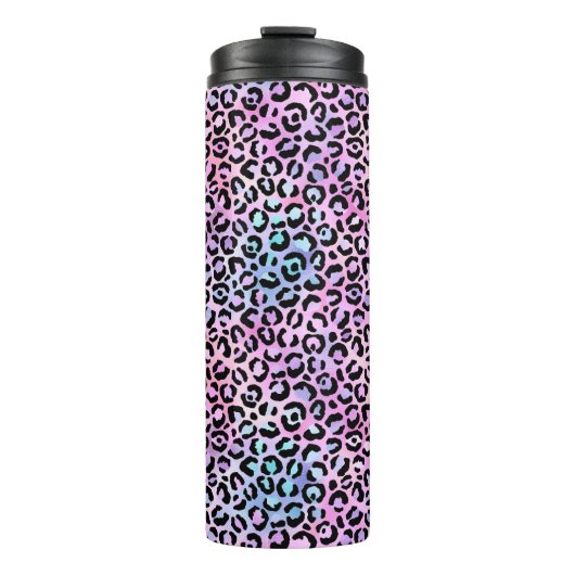 Ontwerp 4 van de Iridescent Leopard-reeks Thermosbeker (Voorkant)