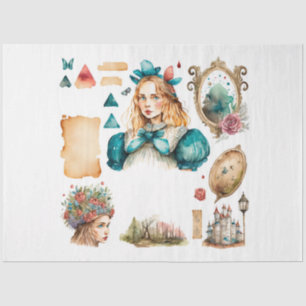 Ontwerp 4 van de Tea Party van Alice Tissuepapier