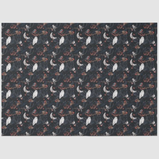 Ontwerp 4 van de Winterbos Reeks Tissuepapier (Voorkant)