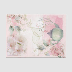 Ontwerp 5 van de grafische schrijfserie Shabby Chi Tissuepapier