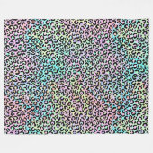Ontwerp 5 van de Iridescent Leopard-reeks Fleece Deken (Voorkant (Horizontaal))