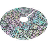 Ontwerp 5 van de Iridescent Leopard-reeks Kerstboom Rok (Gekanteld)
