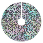 Ontwerp 5 van de Iridescent Leopard-reeks Kerstboom Rok (Voorkant)