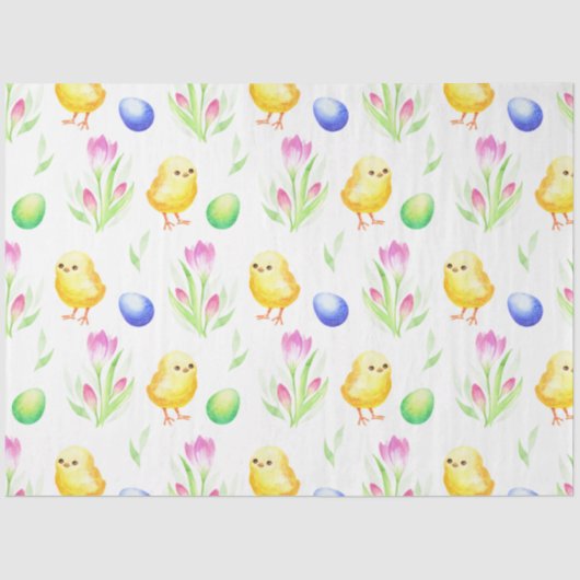 Ontwerp 5 van de Pasen Chicken Series Tissuepapier (Voorkant)