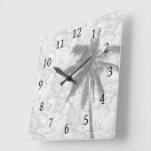 Ontwerp 67 palm vierkante klok (Hoek)