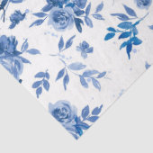 Ontwerp 6 van de blauwe Waterverf reeks Tissuepapier (Detail)